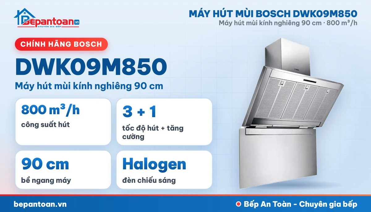 Máy hút mùi Bosch DWK09M850 - tổng quan