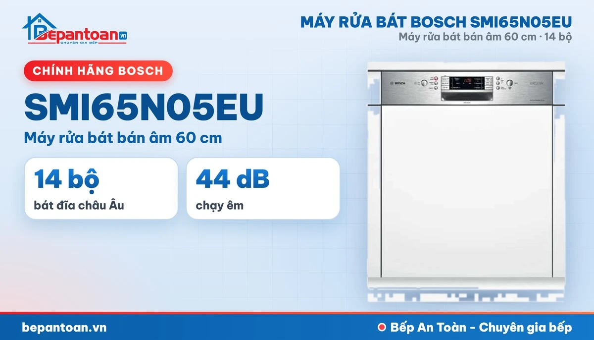 Máy rửa bát Bosch SMI65N05EU - tổng quan