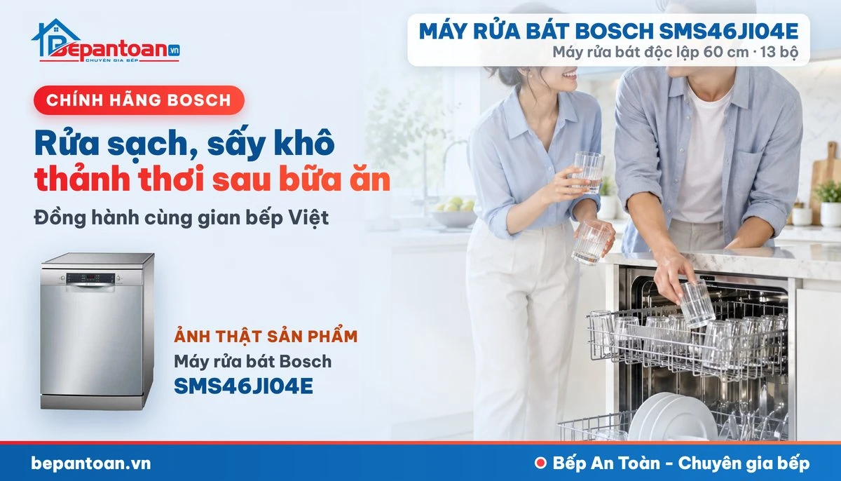 Máy rửa bát Bosch SMS46JI04E - gia đình