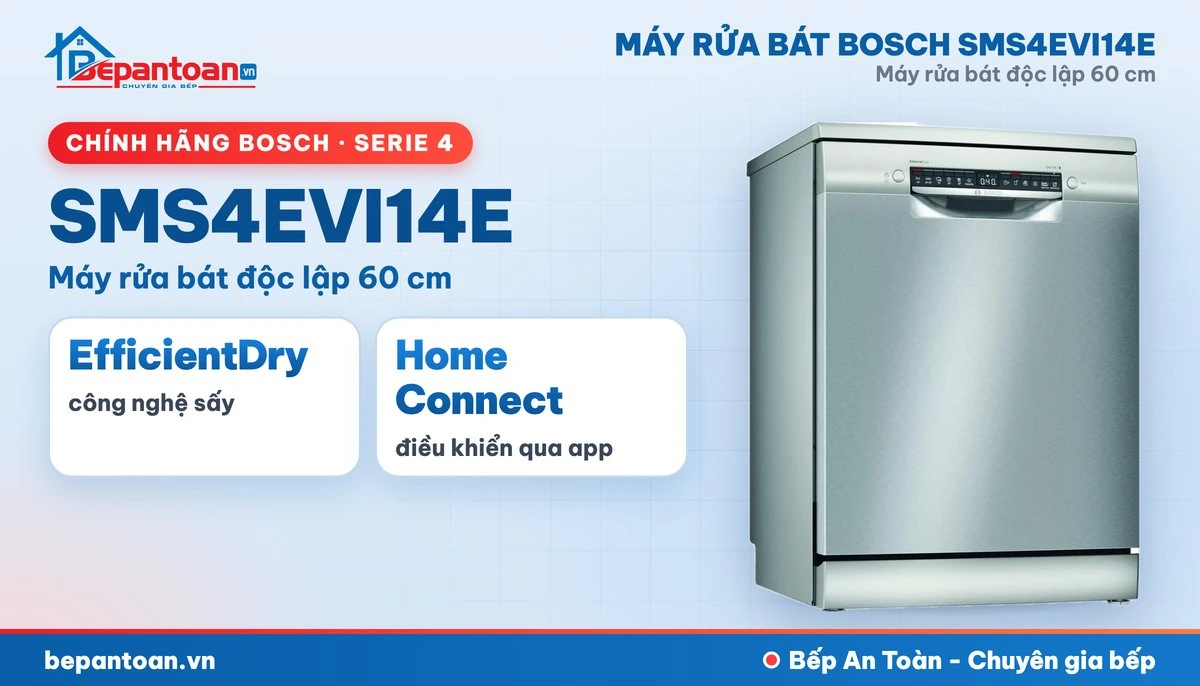 Máy rửa bát Bosch SMS4EVI14E - tổng quan
