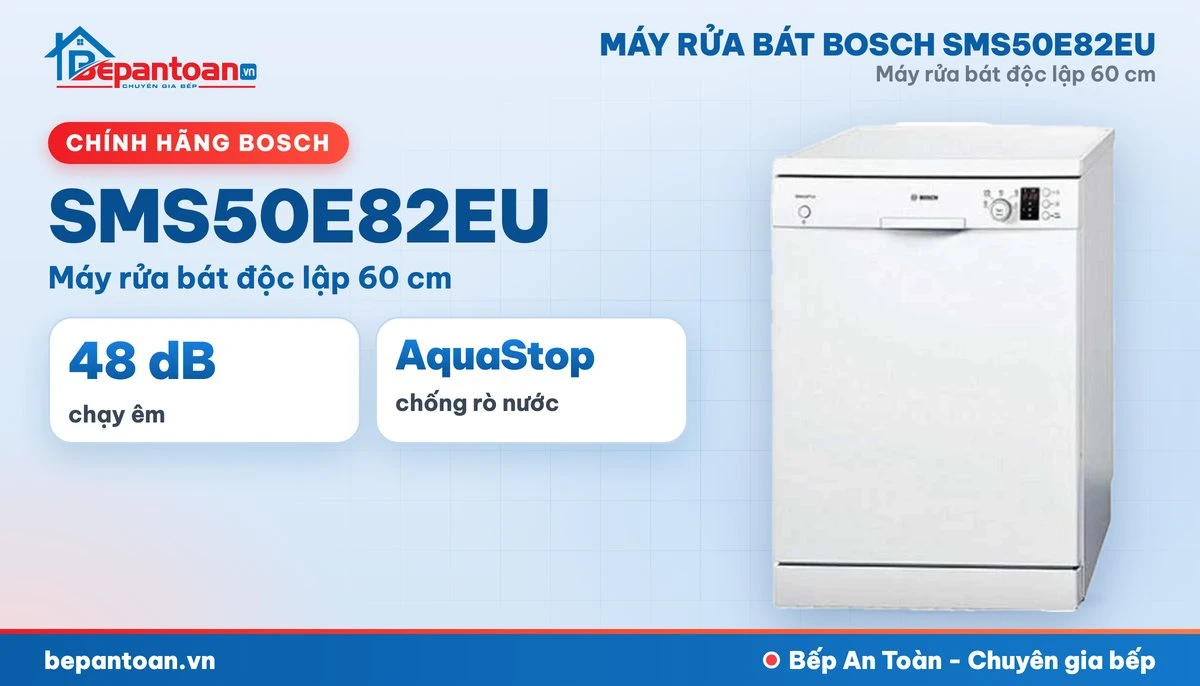 Máy rửa bát Bosch SMS50E82EU - tổng quan