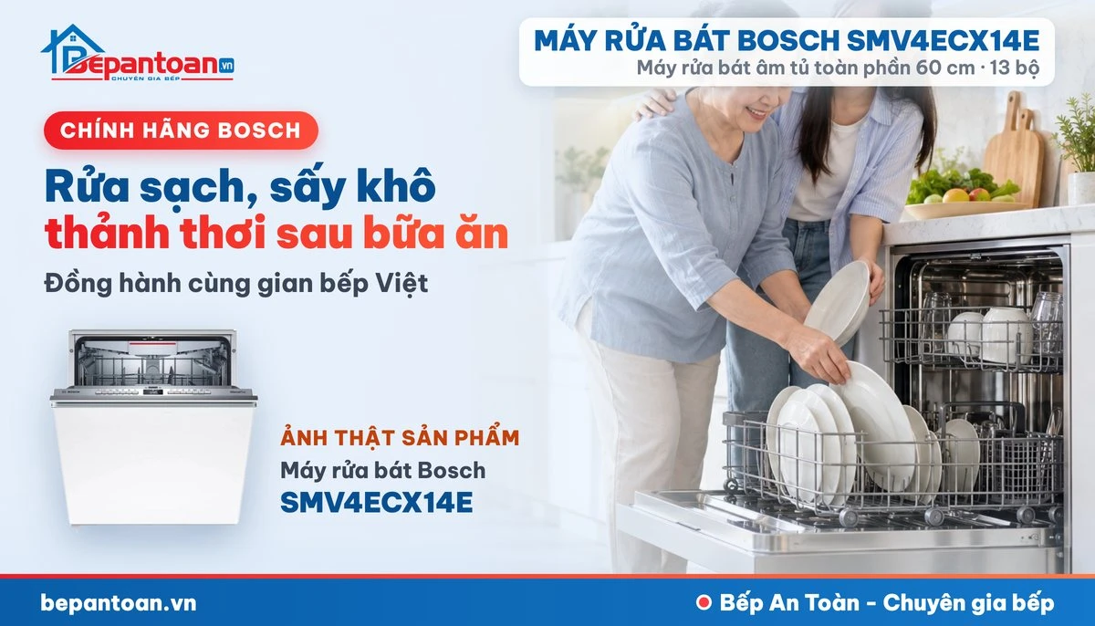 Máy rửa bát Bosch SMV4ECX14E - gia đình