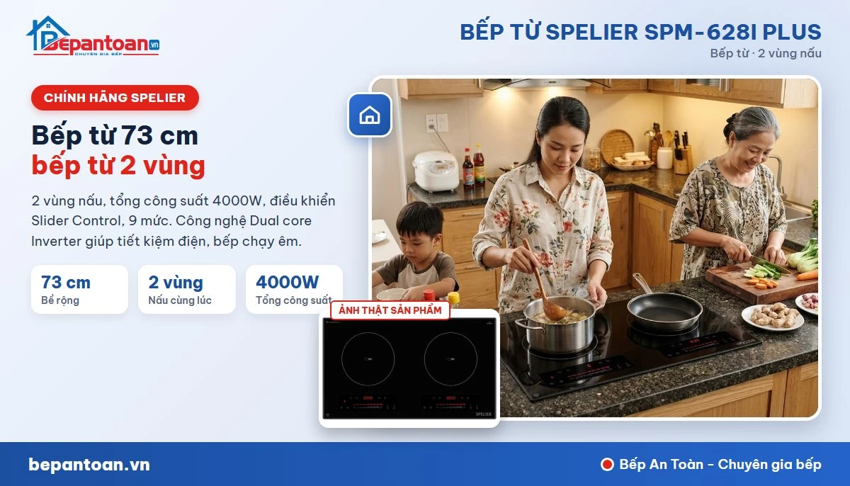 Bếp từ Spelier SPM-628I PLUS - gia đình
