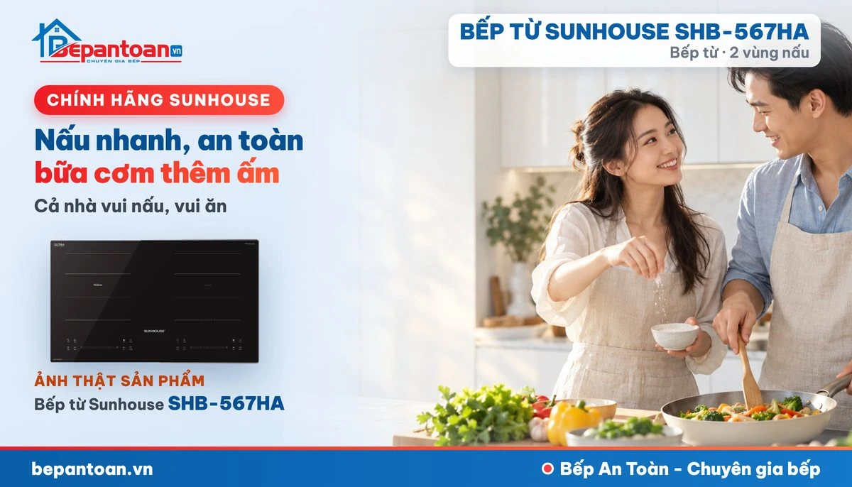 Bếp từ Sunhouse SHB-567HA - gia đình