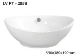 Chậu rửa mặt dương bàn TEADY - LVPT-205B