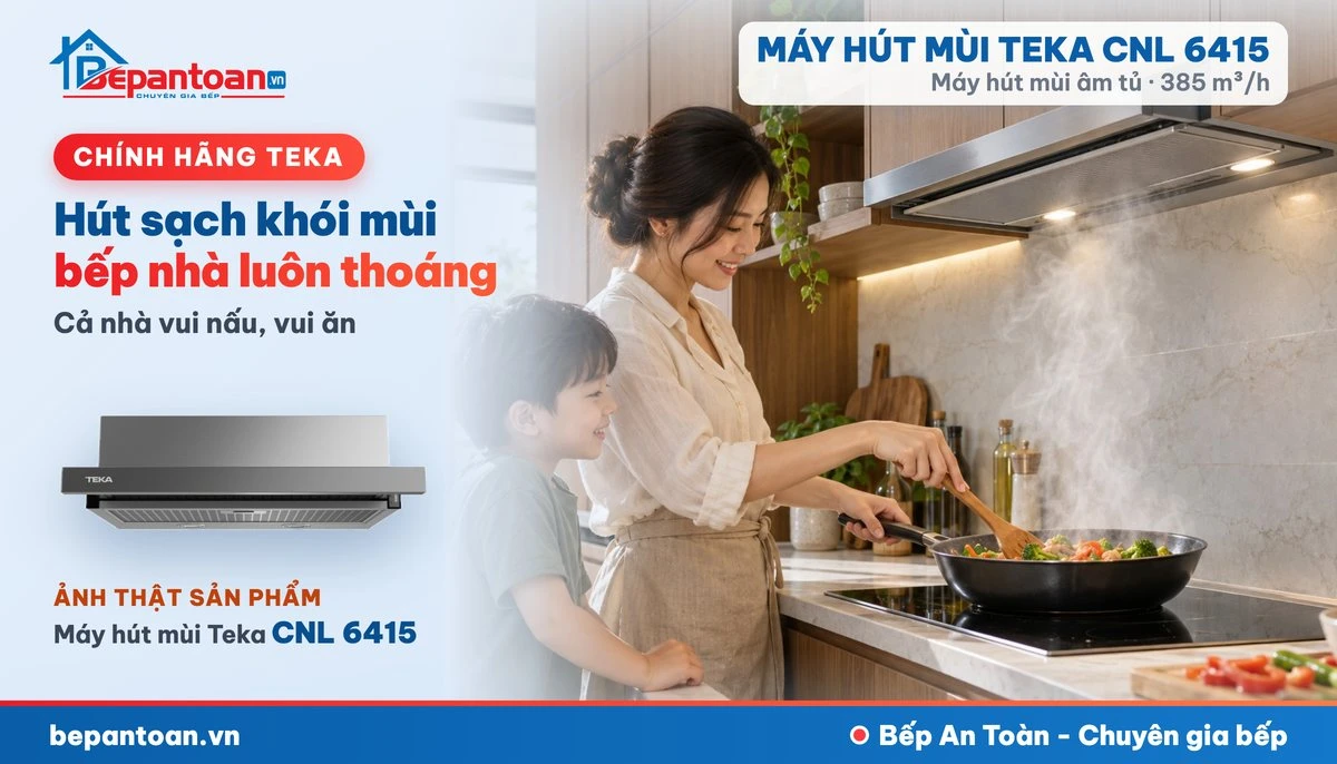 Máy hút mùi âm tủ Teka CNL 6415 - gia đình