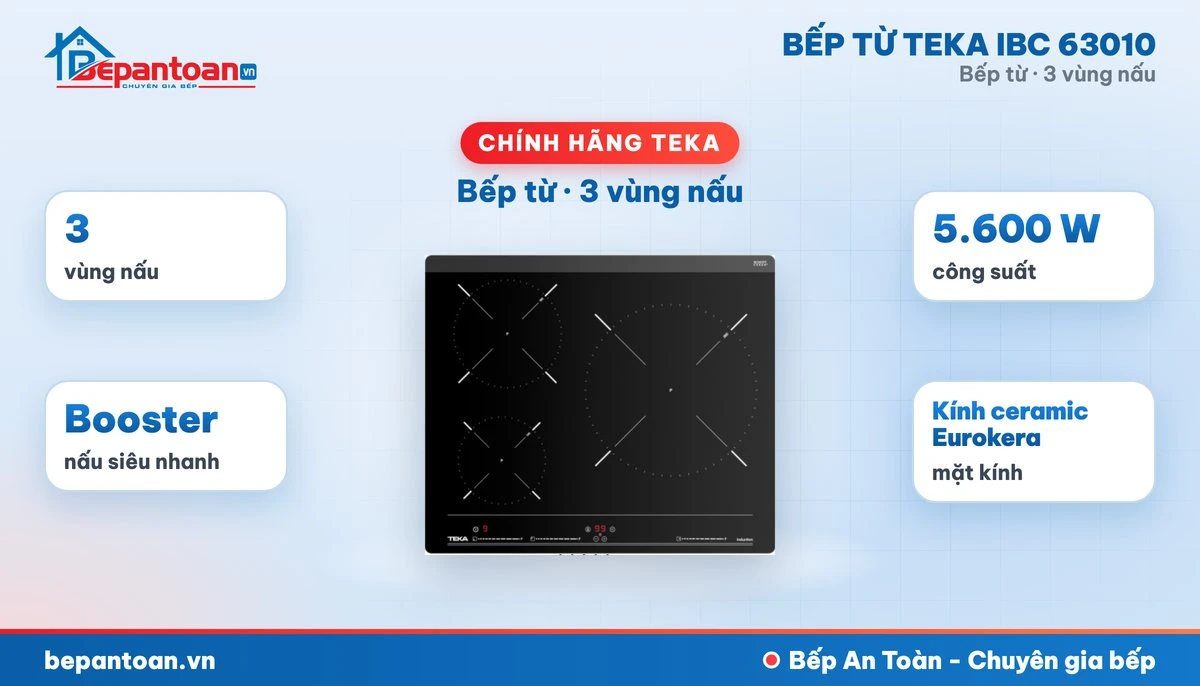Bếp từ Teka IBC 63010 - tổng quan