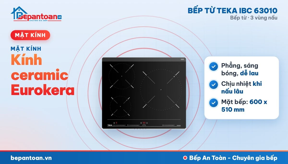 Bếp từ Teka IBC 63010 - kính ceramic eurokera