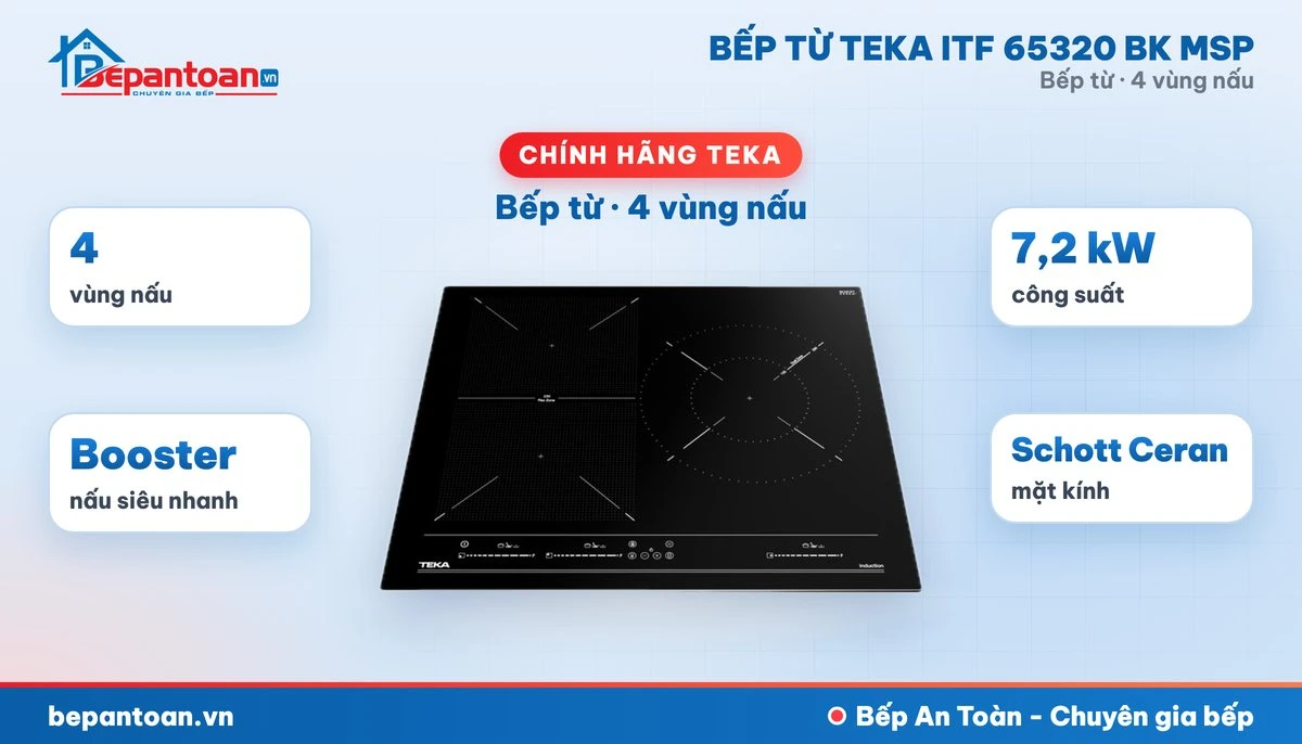 Bếp từ Teka ITF 65320 BK MSP - tổng quan