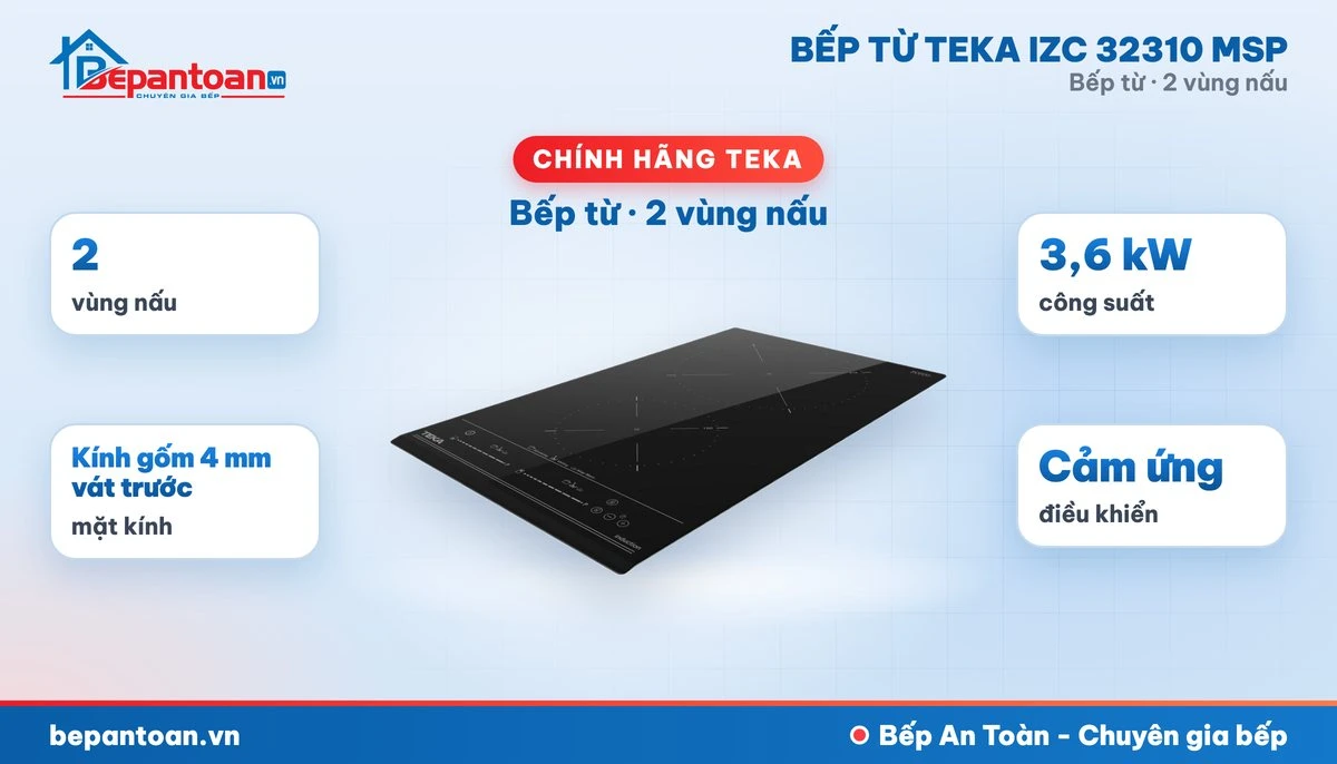 Bếp từ Teka IZC 32310 MSP - tổng quan