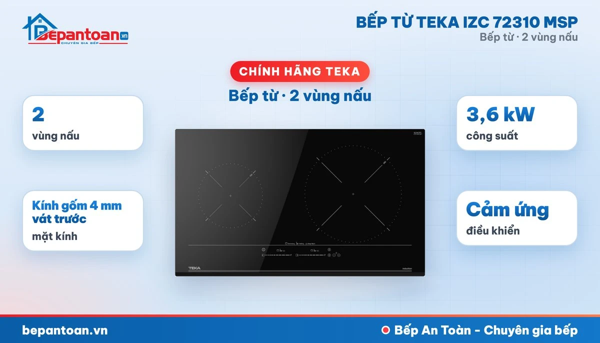 Bếp từ Teka IZC 72310 MSP - tổng quan
