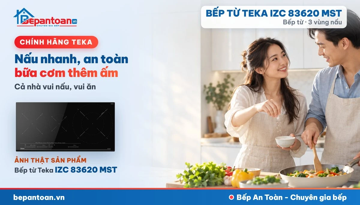 Bếp từ Teka IZC 83620 MST - gia đình